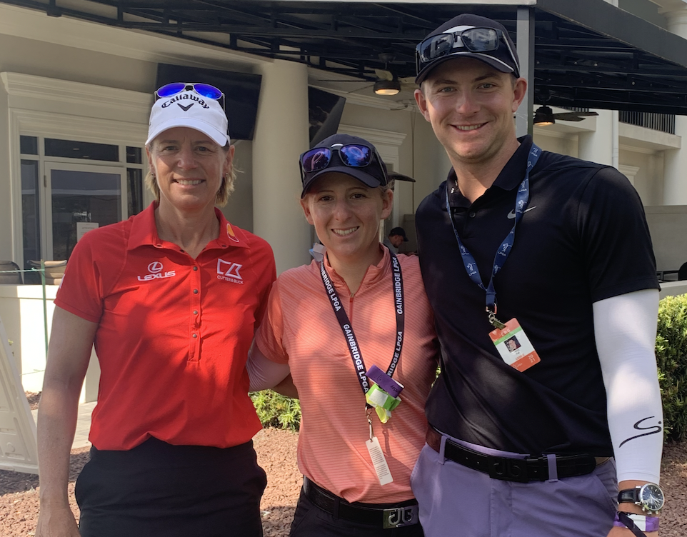 Henry Fall with wife Dana Fall, alongside LPGA Tour legend and world golf hall of fame member, Annika Sorenstam.