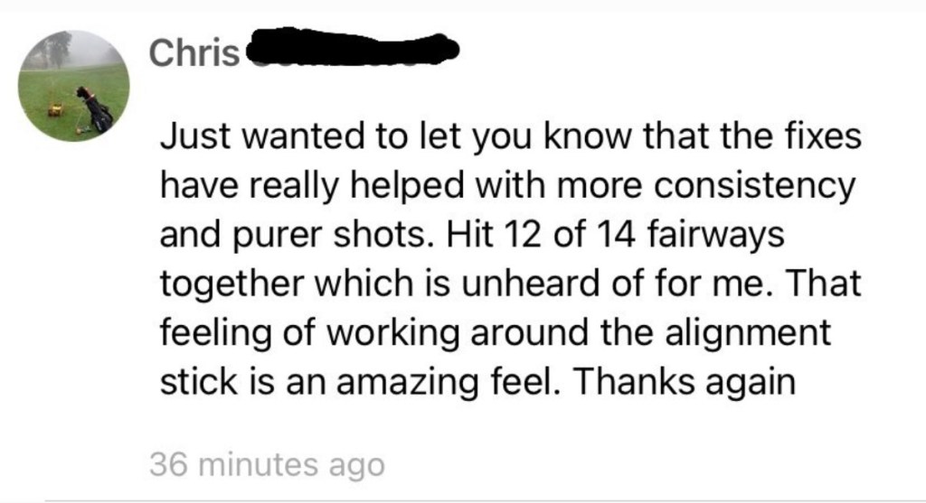 Henry Fall golf lessons testimonial and review.
